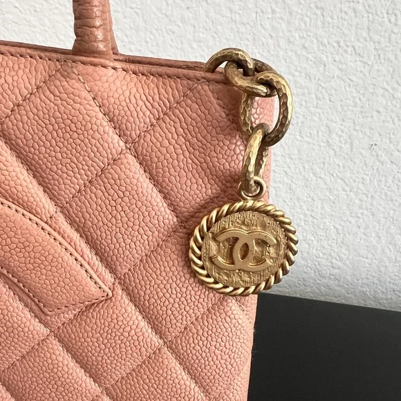 Chanel Quilted Caviar Leather Medallion Tote - Picture 3 of 16